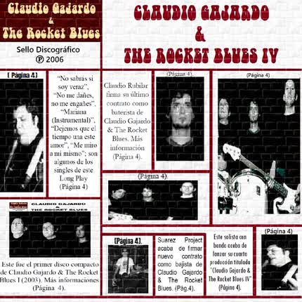 Carátula CLAUDIO GAJARDO & THE ROCKET BLUES - Claudio Gajardo & The Rocket Blues IV