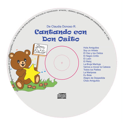 Carátula CLAUDIA DONOSO - Cantando con Don Osito