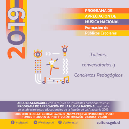 Carátula Programa Apreciación de Música <br/>Nacional Araucanía 2019 
