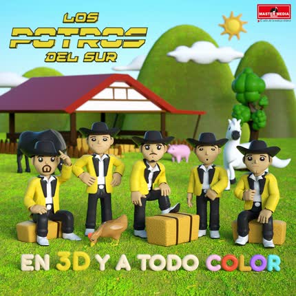 Carátula LOS POTROS DEL SUR - En 3d y a Todo Color