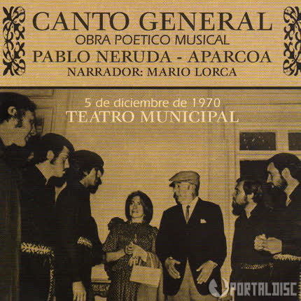 Carátula APARCOA - PABLO NERUDA - Canto General