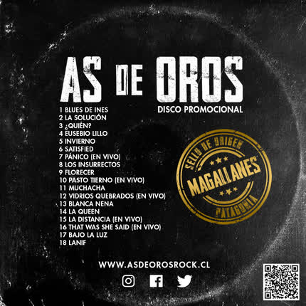Carátula AS DE OROS - Disco Promocional 2021