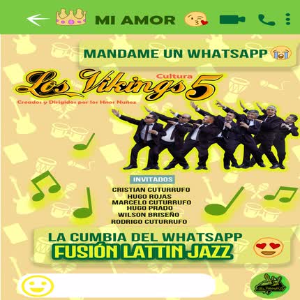 Carátula LOS VIKINGS 5 & LA BANDA CUTURRUFO - Mandame un Whats App (Versión Latin Jazz)