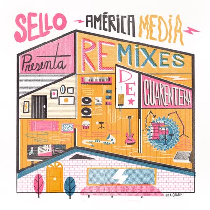 Carátula AMERICA MEDIA RECORDS - Remixes de Cuarentena
