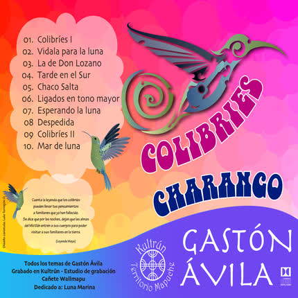 Carátula GASTON AVILA - Colibríes - Charango