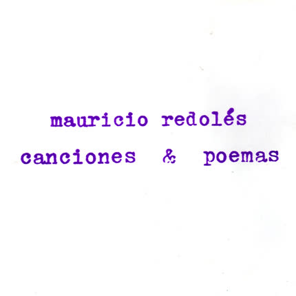 Carátula MAURICIO REDOLES - Canciones y Poemas