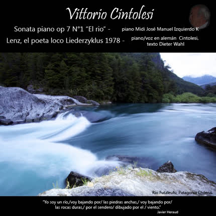 Carátula VITTORIO CINTOLESI - Sonata Piano Op7 n1 El Rio - Lenz, El poeta loco Liederzyklus 1978, Paris