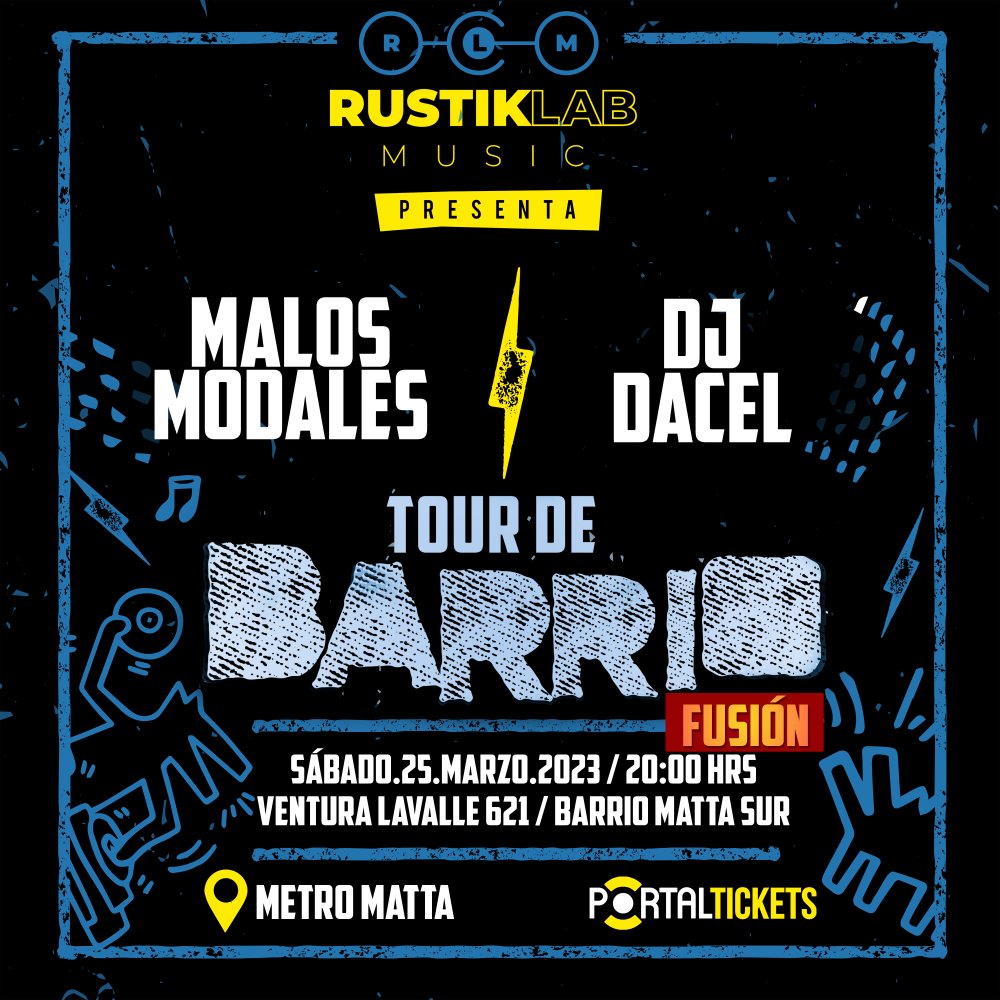 Carátula TOUR DE BARRIO FUSION: MALOS MODALES & DJ DACEL