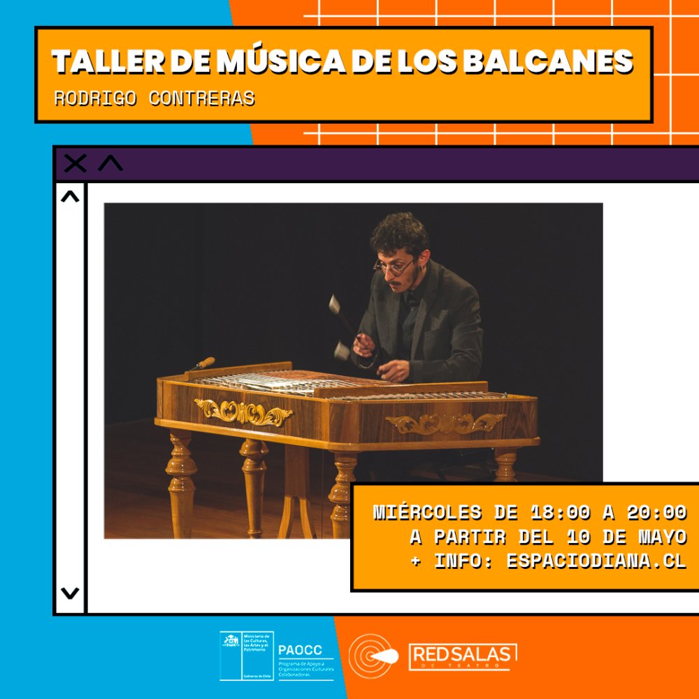 Flyer Evento TALLER: MUSICA DE LOS BALCANES EN ESPACIO DIANA
