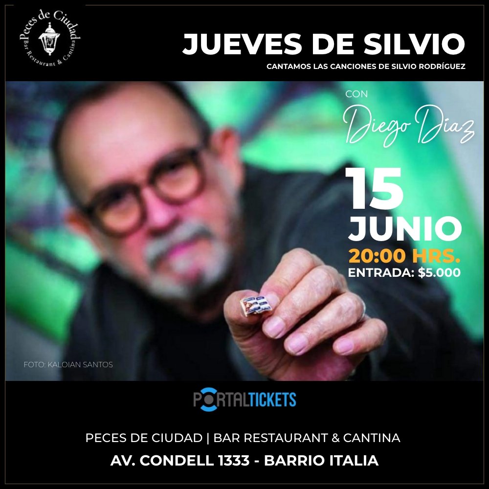 Flyer Evento JUEVES DE SILVIO EN PECES DE CIUDAD