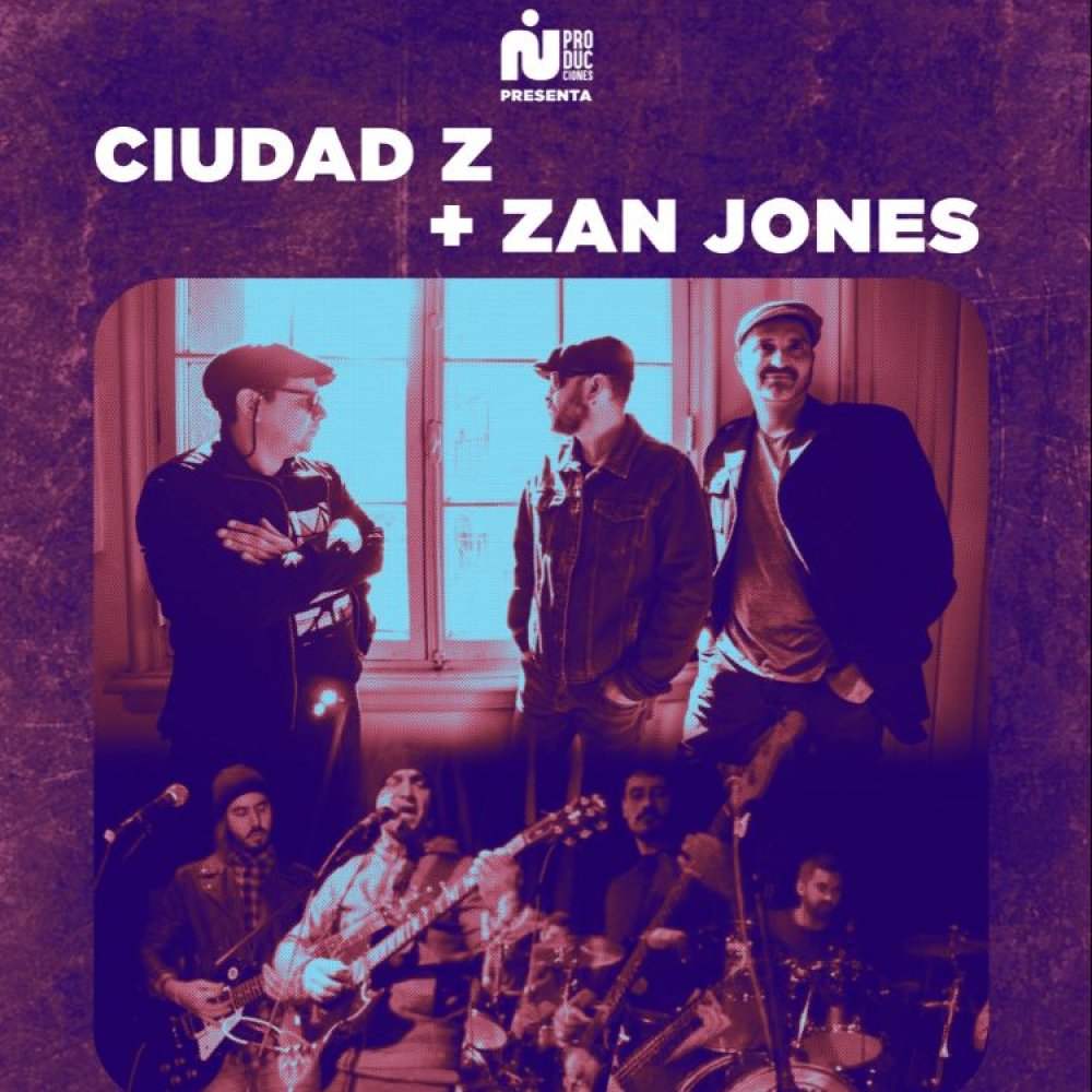Flyer CIUDAD Z + ZAN JONES  EN COCINA CLANDESTINA