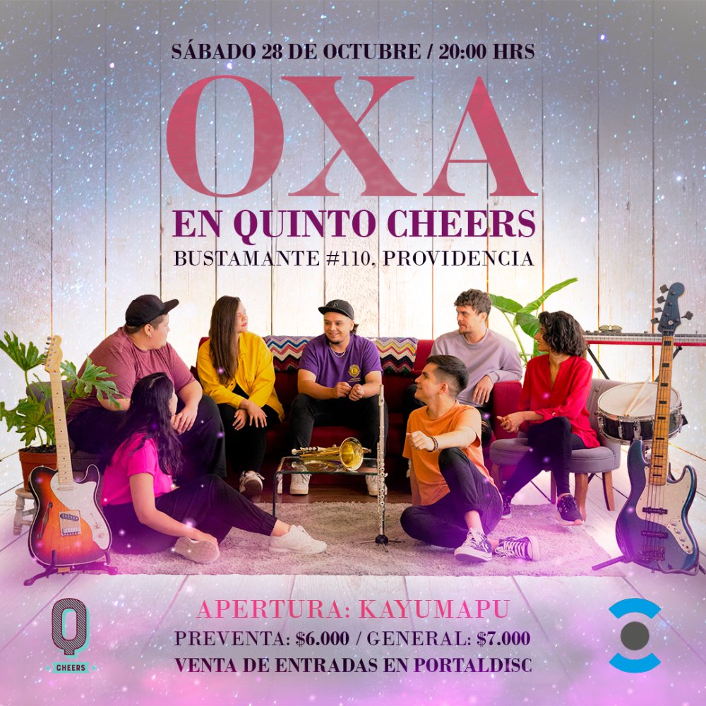 Carátula OXA EN QUINTO CHEERS