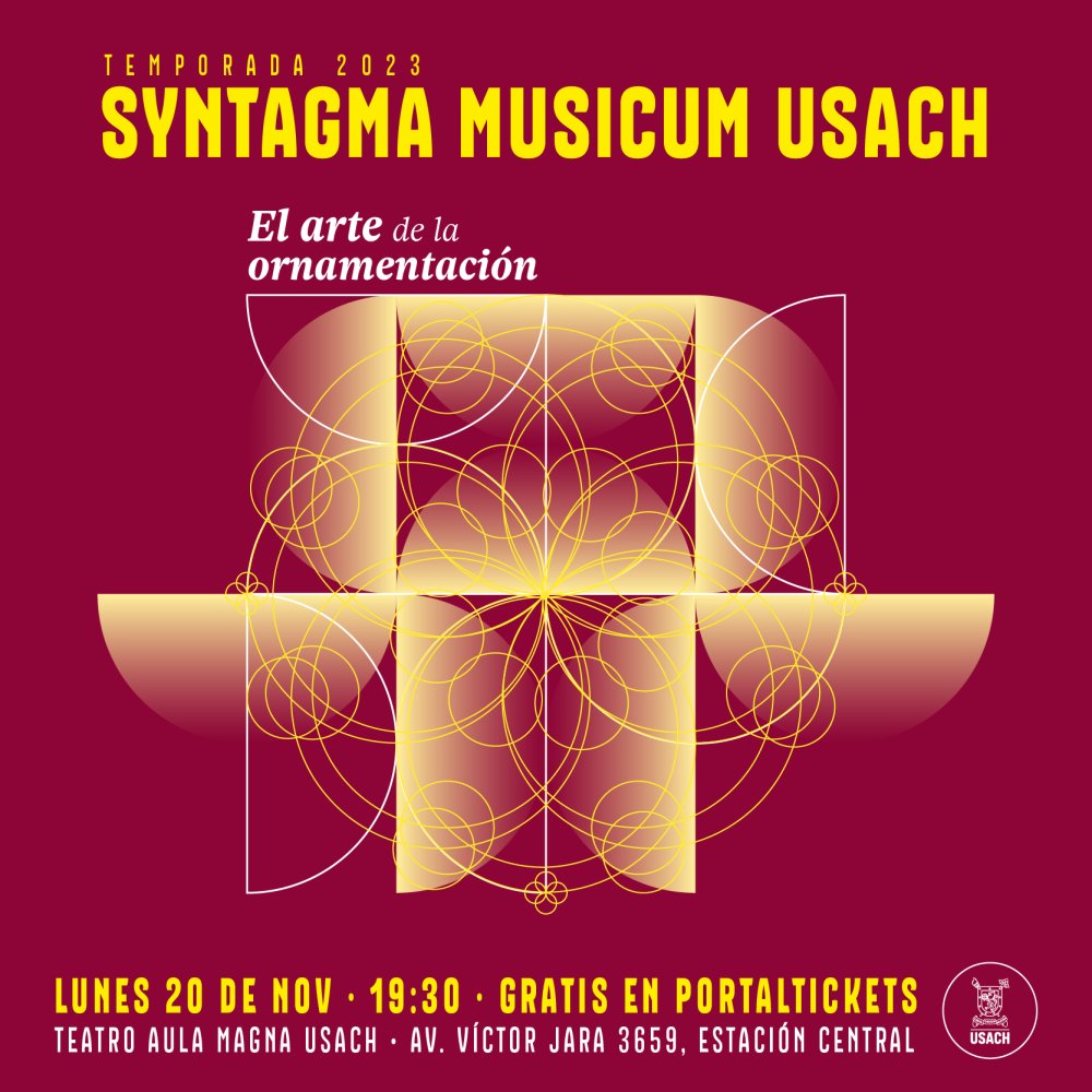 Flyer Evento SYNTAGMA MUSICUM USACH – EL ARTE DE LA ORNAMENTACION