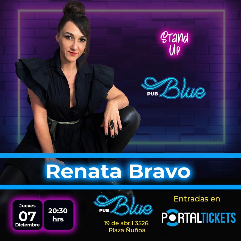 Flyer RENATA BRAVO EN BLUE PUB 7 DIC 23