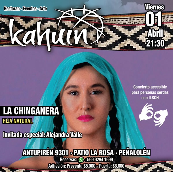 Flyer Evento LA CHINGANERA EN EL KAHUIN