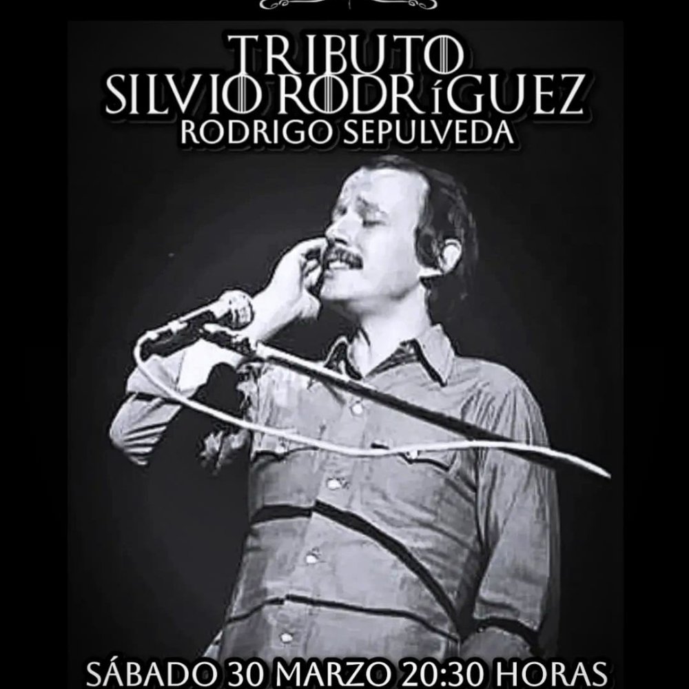Flyer LO MEJOR DE SILVIO CON RODRIGO SEPULVEDA EN CANTO BAR BILBAO