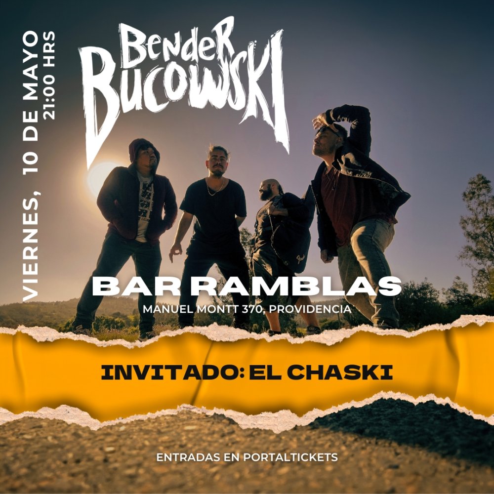 Carátula BENDER BUCOWSKI & EL CHASKI EN BAR RAMBLAS