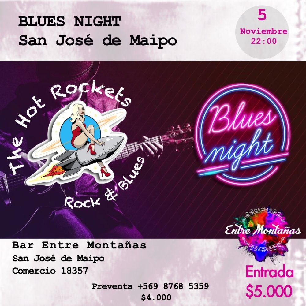 Flyer Evento ROCK & BLUES ENTRE MONTAÑAS