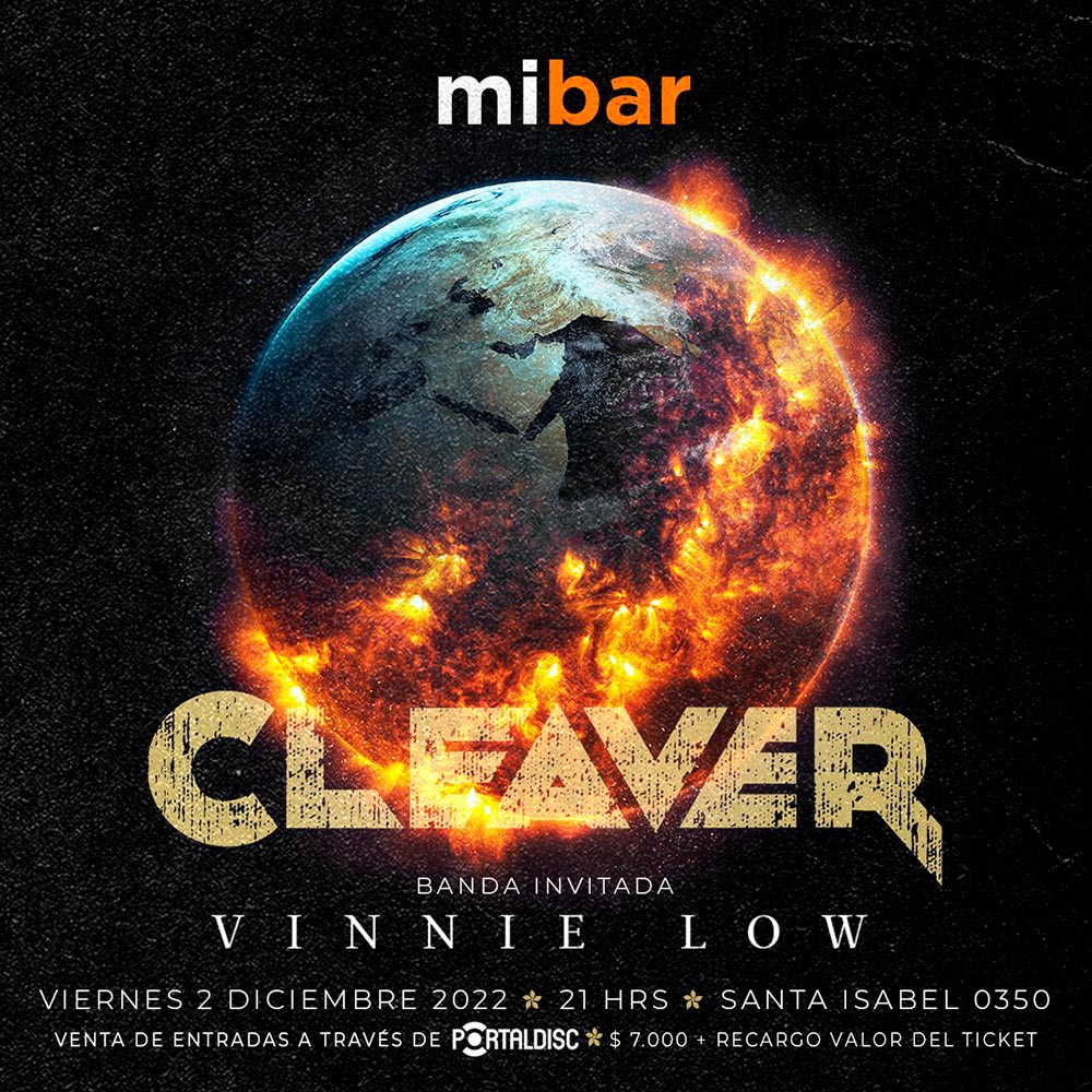 Flyer Evento CLEAVER + VINNIE LOW EN MIBAR