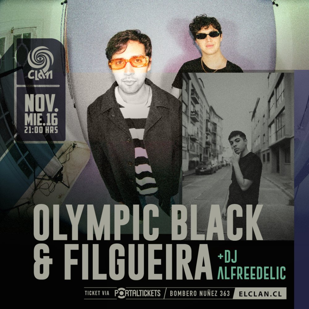 Flyer Evento CLAN PRESENTA: OLYMPIC BLACK & FILGUEIRA