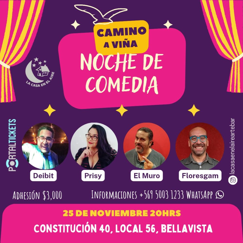 Flyer Evento CAMINOAVIÑA EN LA CASA EN EL AIRE